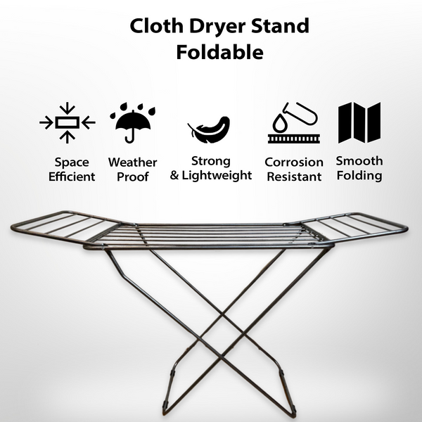 Premium Steel Foldable Clothes Drying Stand