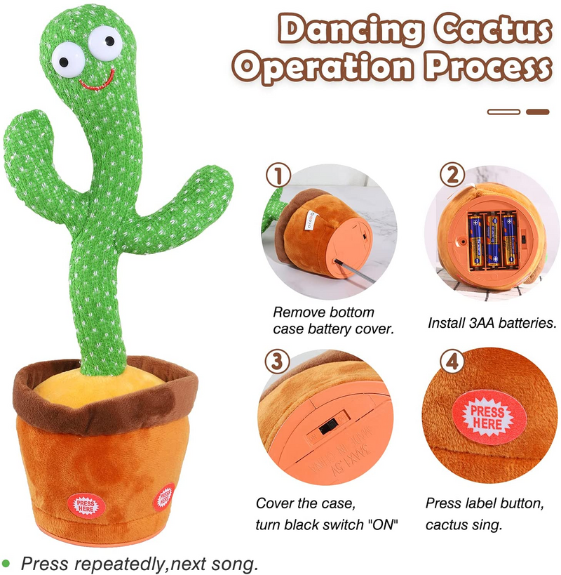 Dancing Cactus Plush Toy